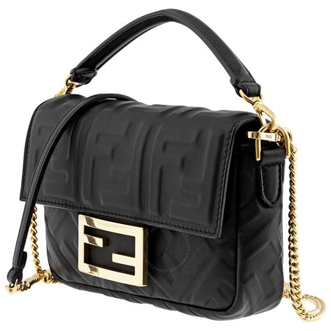 fendi bag black leather|Fendi bag price list.